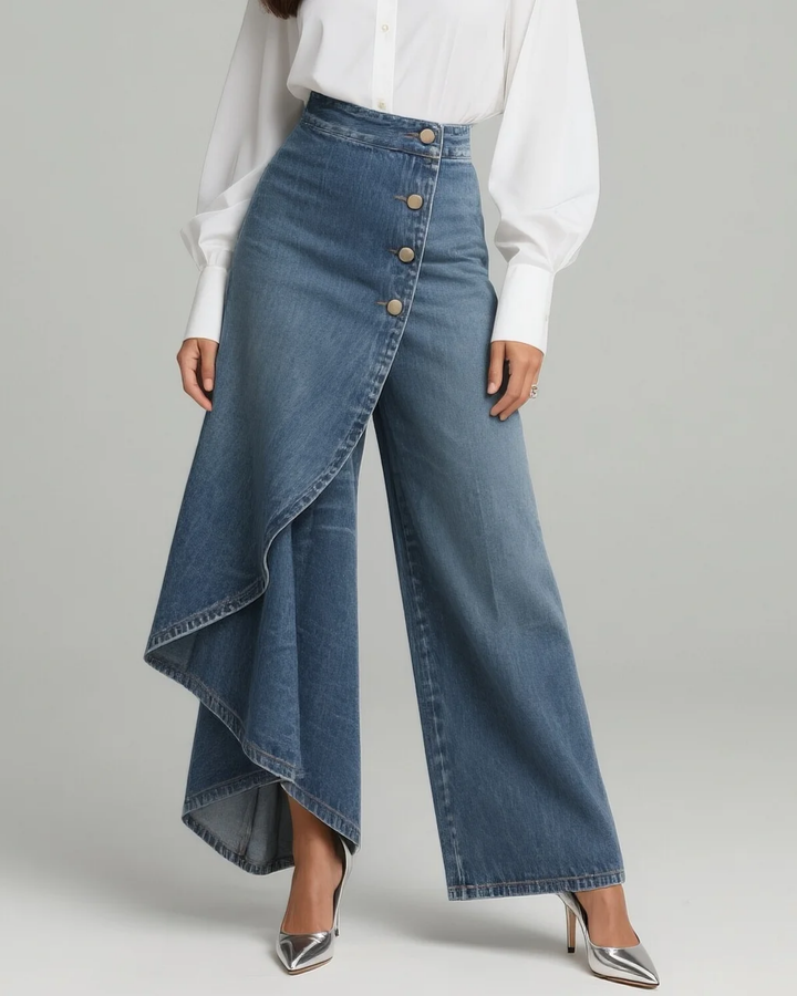 Calvra | Denim Wikkelbroek