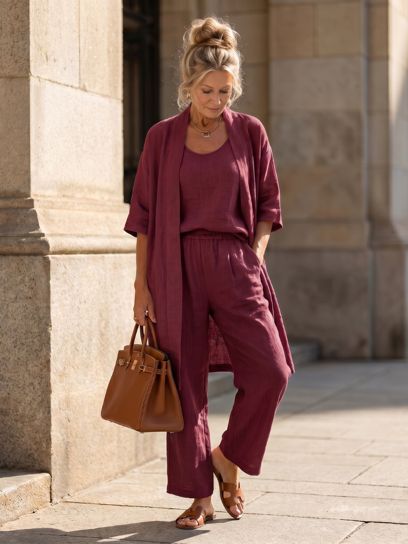 Yael | Drie-delige Relaxed Top Broek Set