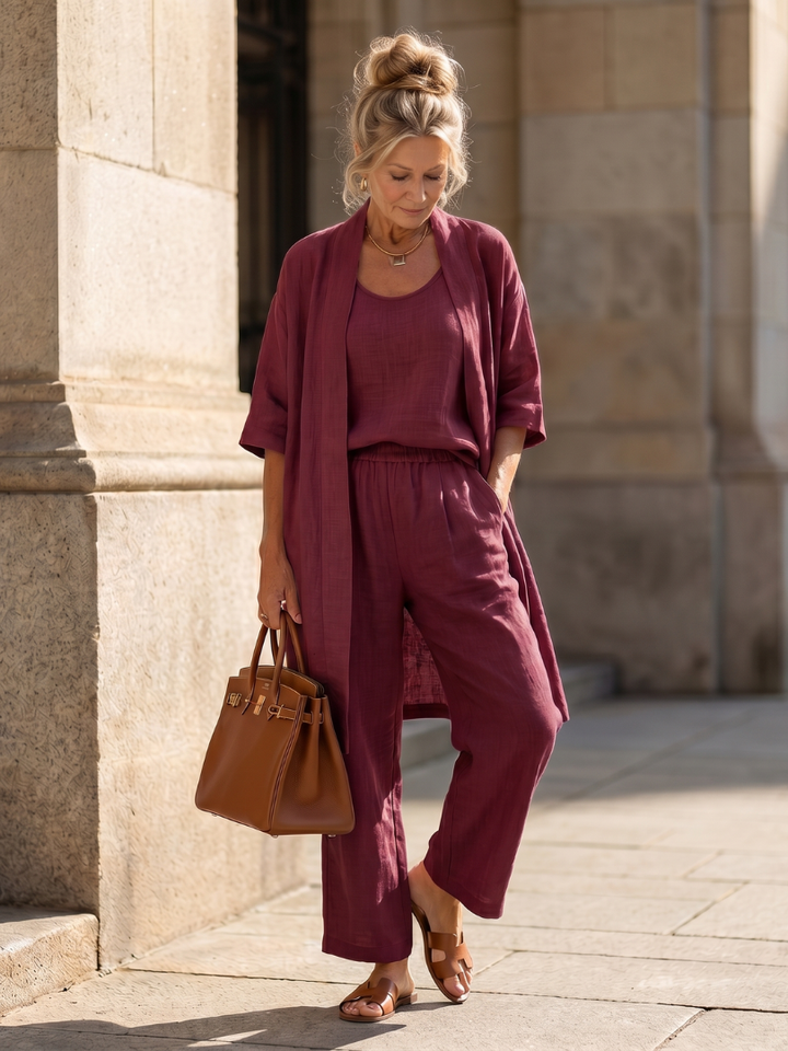 Yael | Drie-delige Relaxed Top Broek Set