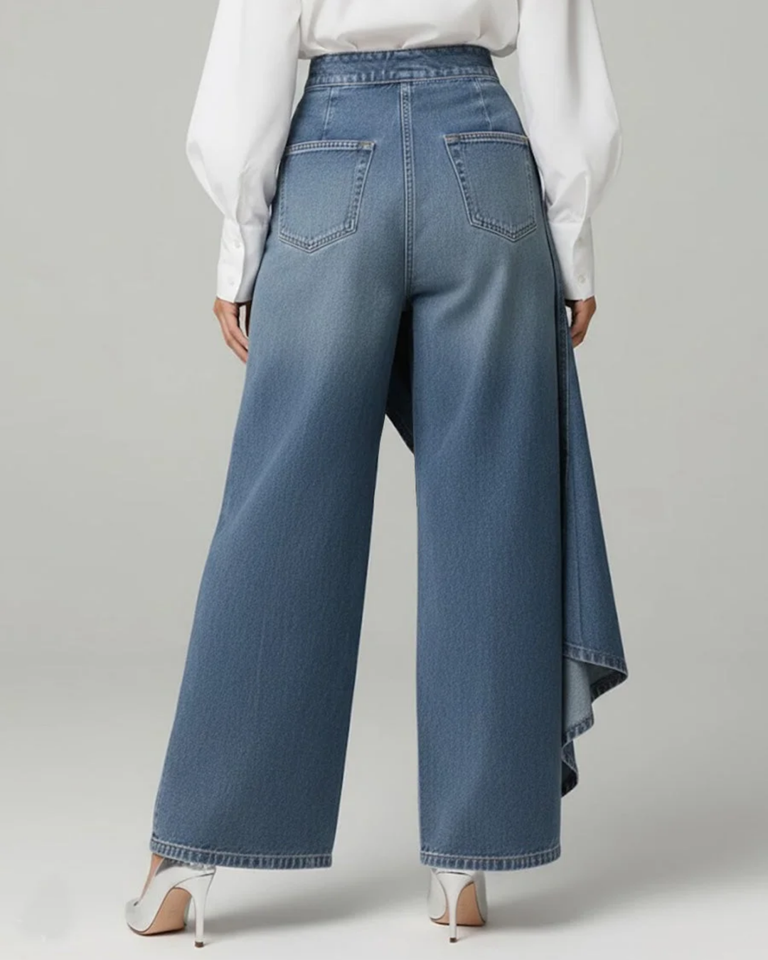 Calvra | Denim Wikkelbroek