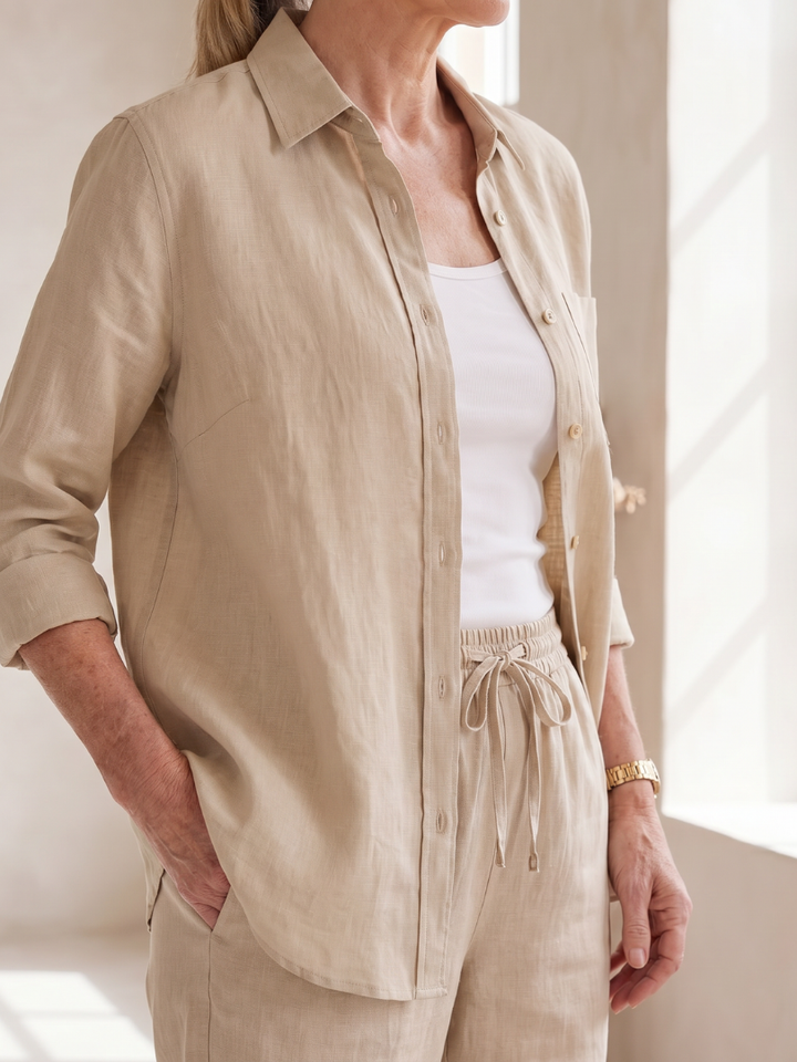 Noor | Langsleeve Shirt en Tapered Broek Set