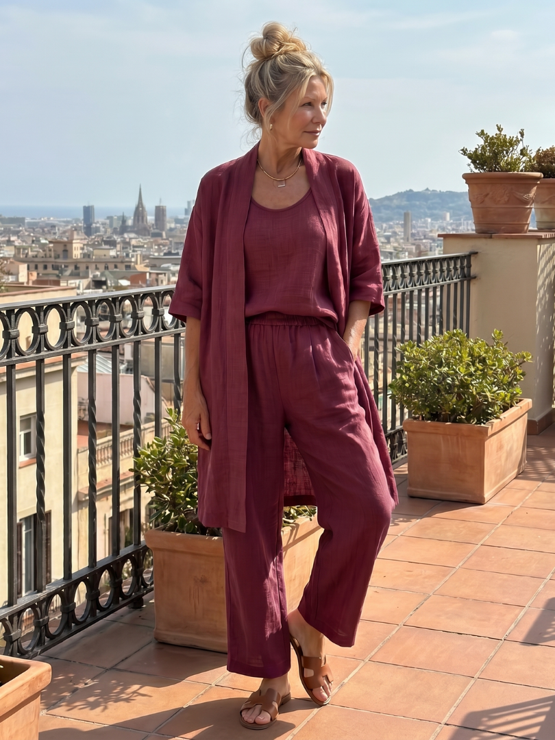 Yael | Drie-delige Relaxed Top Broek Set