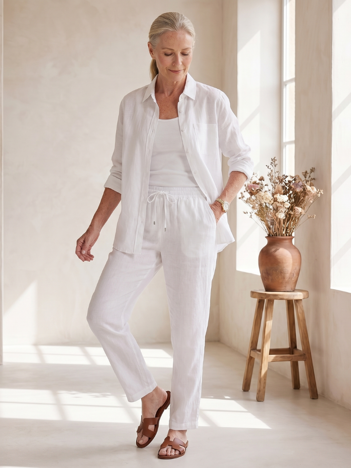 Noor | Langsleeve Shirt en Tapered Broek Set