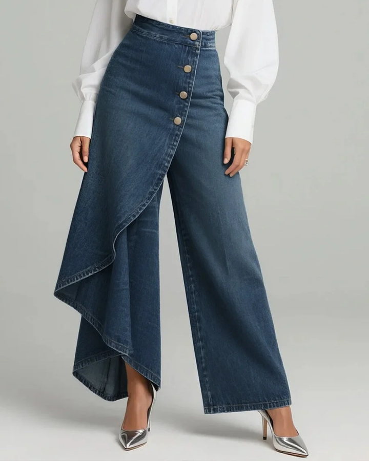 Calvra | Denim Wikkelbroek
