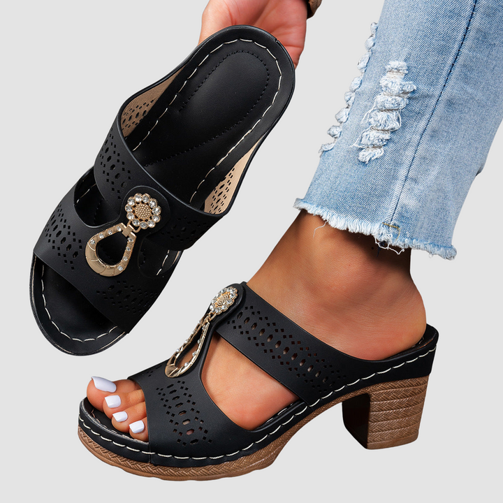 Isabella™ | Orthopedische Hoge-Hak Comfort Sandalen