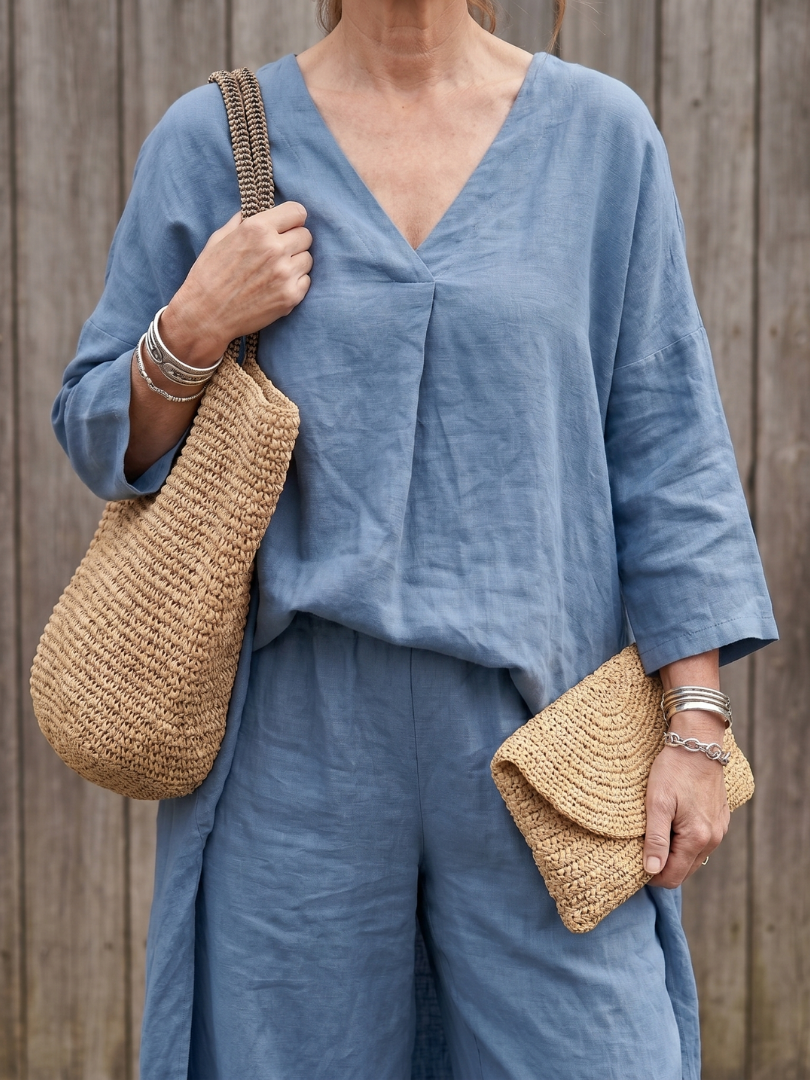 Onyx | Losse Tuniek Top Met Wijde Broek Set