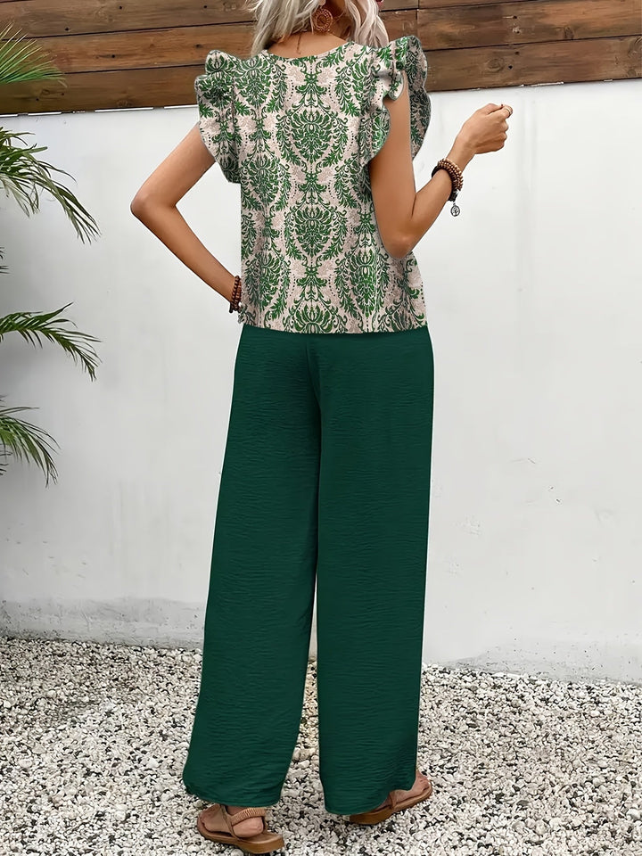 Amelia | Elegante Paisley Twee-delige Set