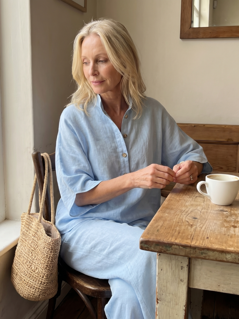 Amity | Knop Voorkant Ontspannen Tuniek Broek Set