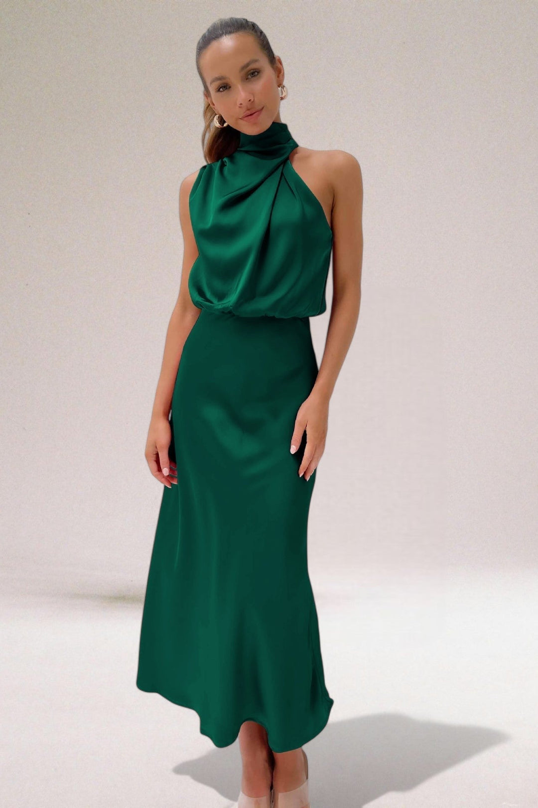 ELARA™ - Elegante Satijnen Avondjurk