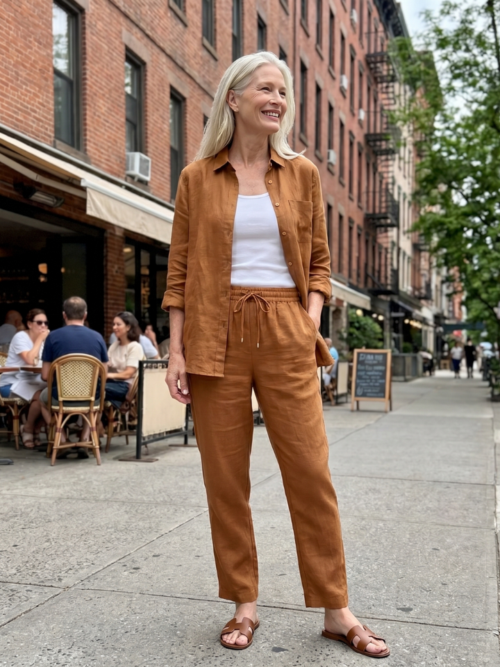 Noor | Langsleeve Shirt en Tapered Broek Set