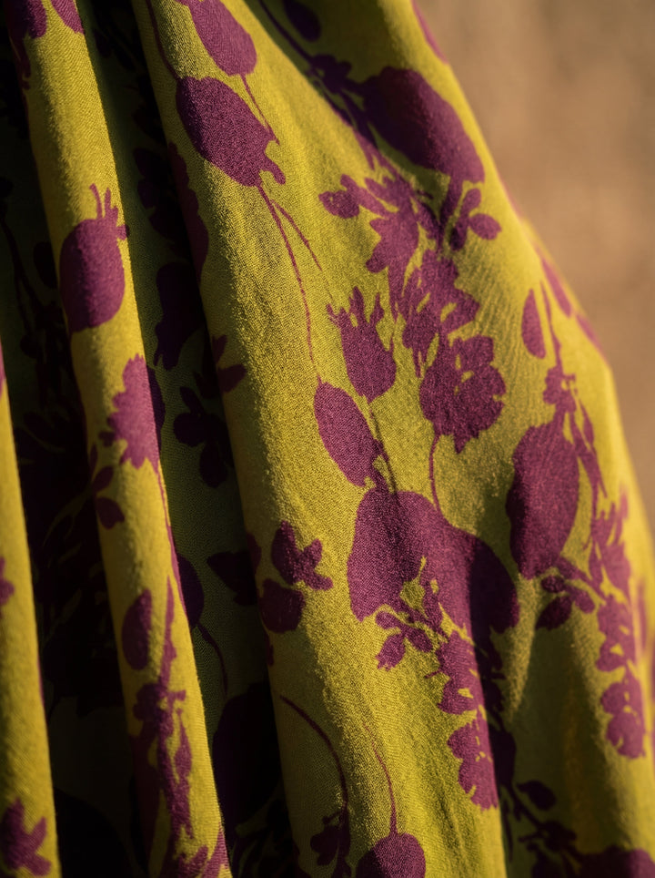 Maxi jurk met bloemenprint en vloeiende val