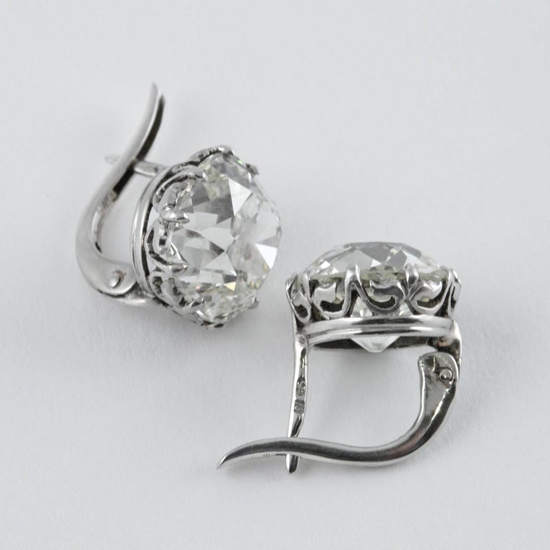 Luxe Vintage Zilveren Zirconia Oorbellen
