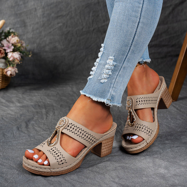 Isabella™ | Orthopedische Hoge-Hak Comfort Sandalen