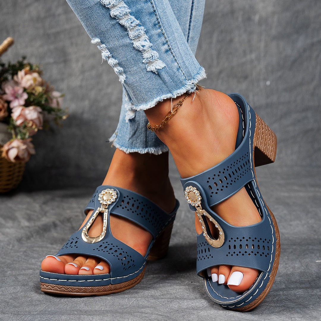 Isabella™ | Orthopedische Hoge-Hak Comfort Sandalen