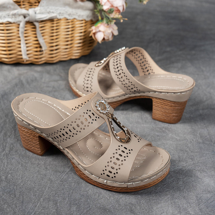 Isabella™ | Orthopedische Hoge-Hak Comfort Sandalen