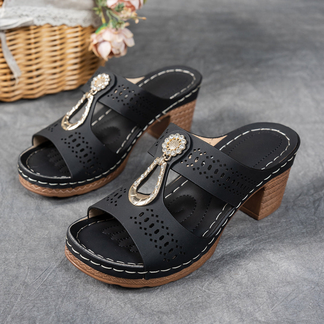 Isabella™ | Orthopedische Hoge-Hak Comfort Sandalen