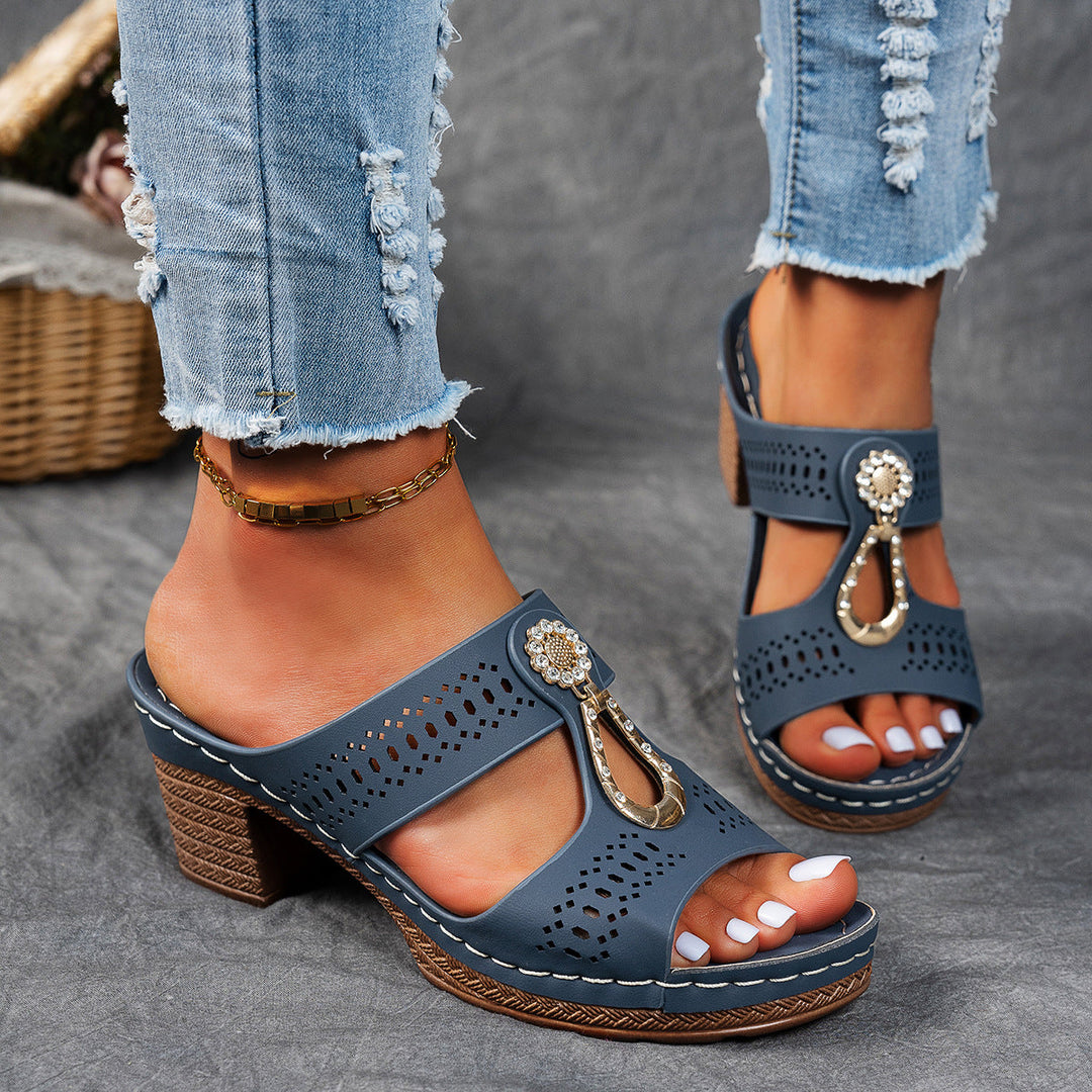 Isabella™ | Orthopedische Hoge-Hak Comfort Sandalen