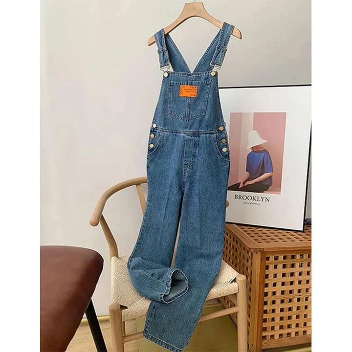 Harper | Rechte Been Bib Denim Overalls