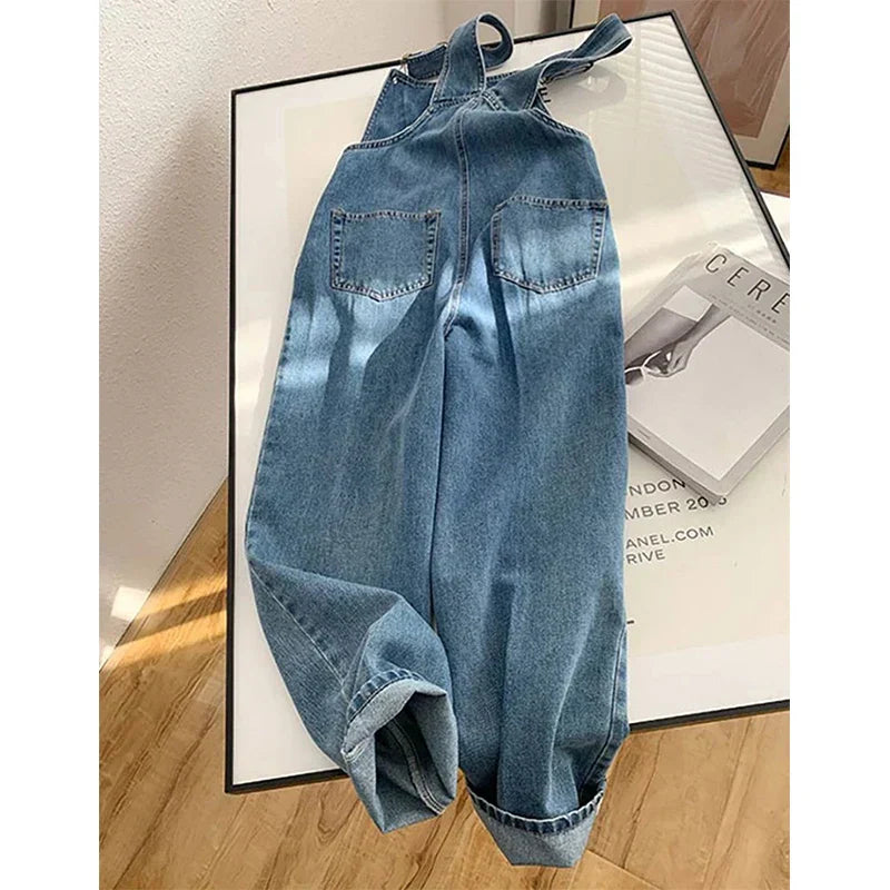 Harper | Rechte Been Bib Denim Overalls