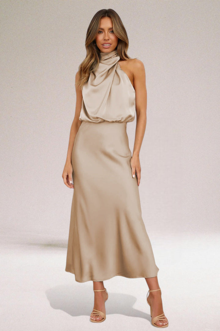 ELARA™ - Elegante Satijnen Avondjurk