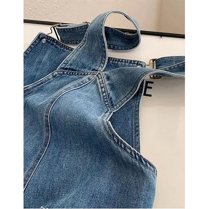 Harper | Rechte Been Bib Denim Overalls