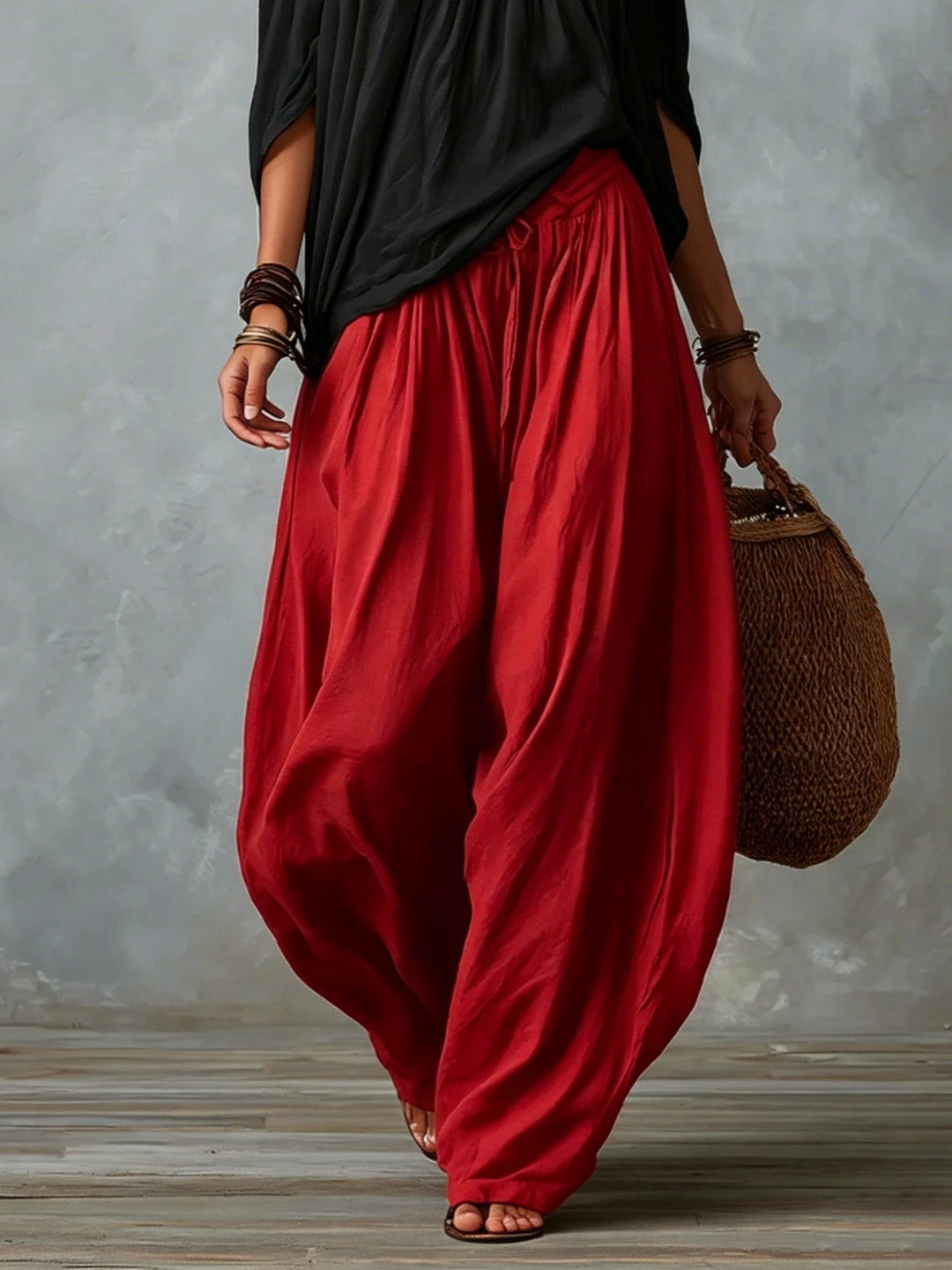Off-Shoulder Top & Lantaarnbroek Set