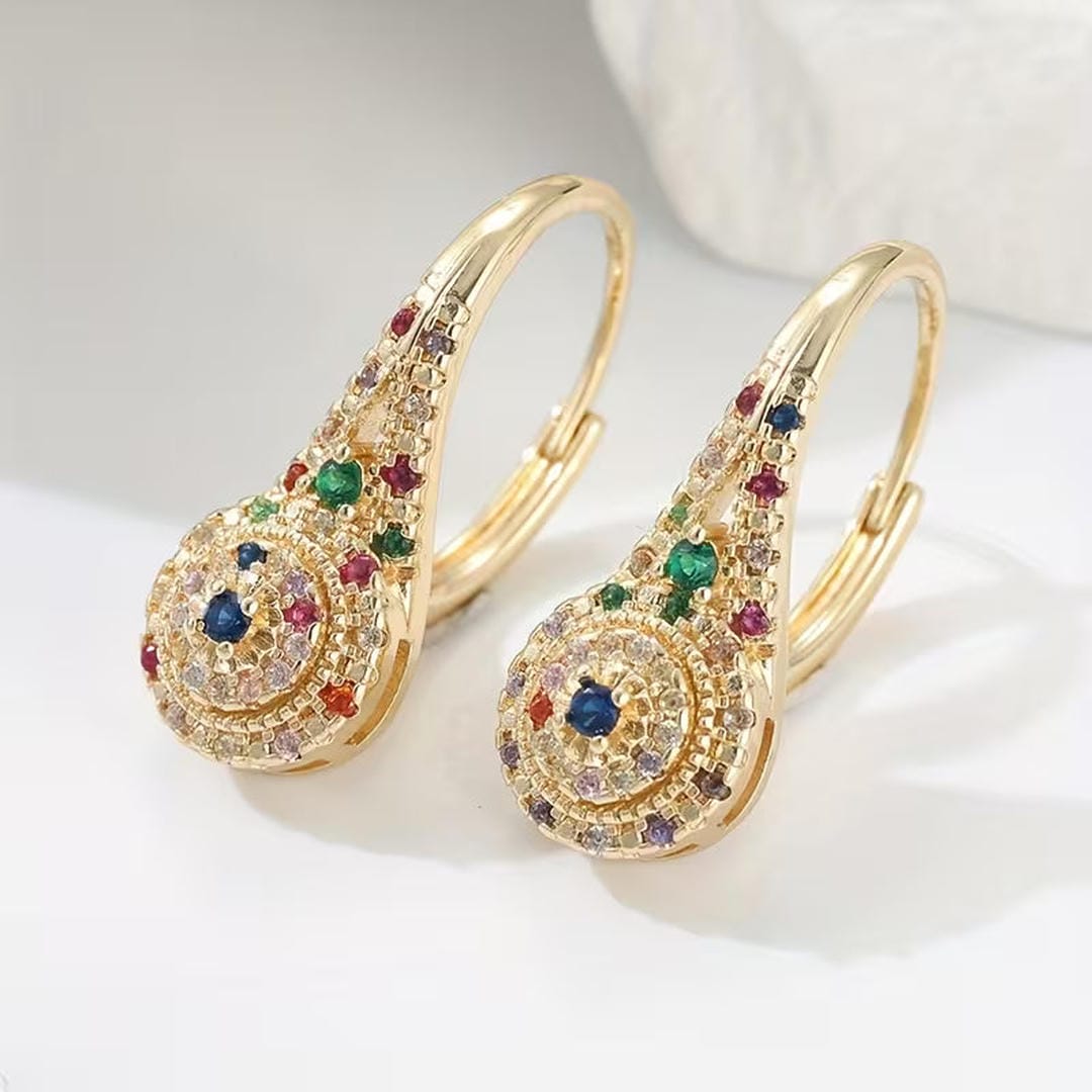 Multicolor Sparkle Elegance Oorbellen