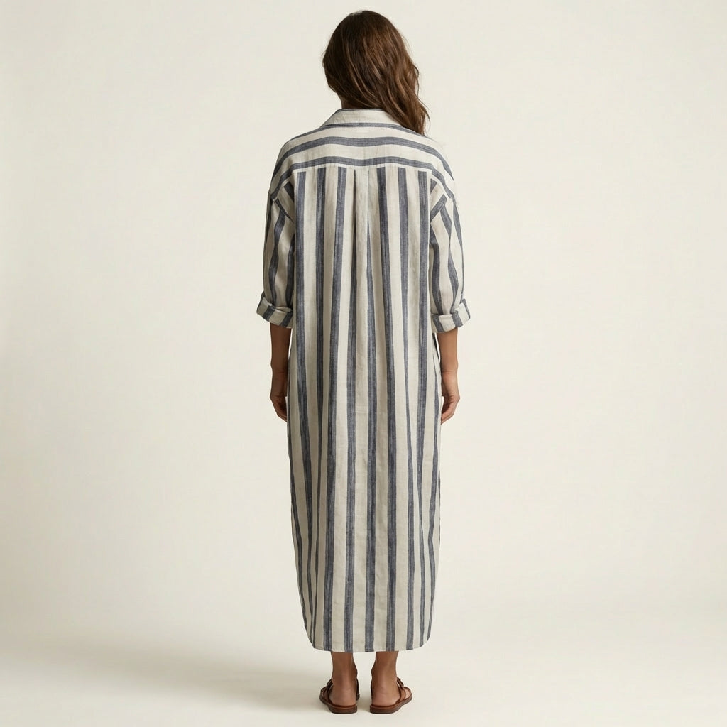Carra | Gestreepte Maxi Jurk