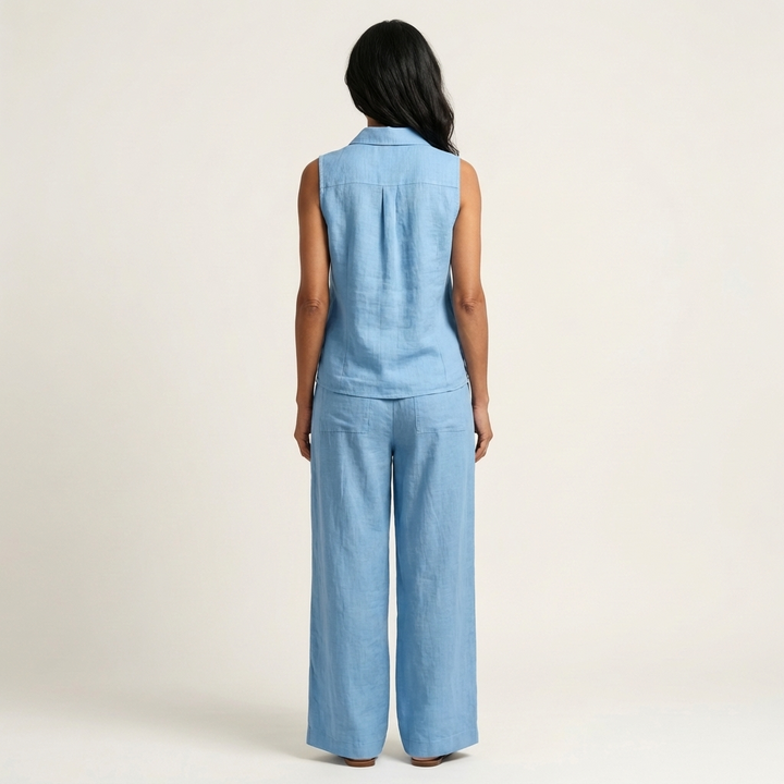 Twiila | Wrap-Top & Brede Pantalon Set