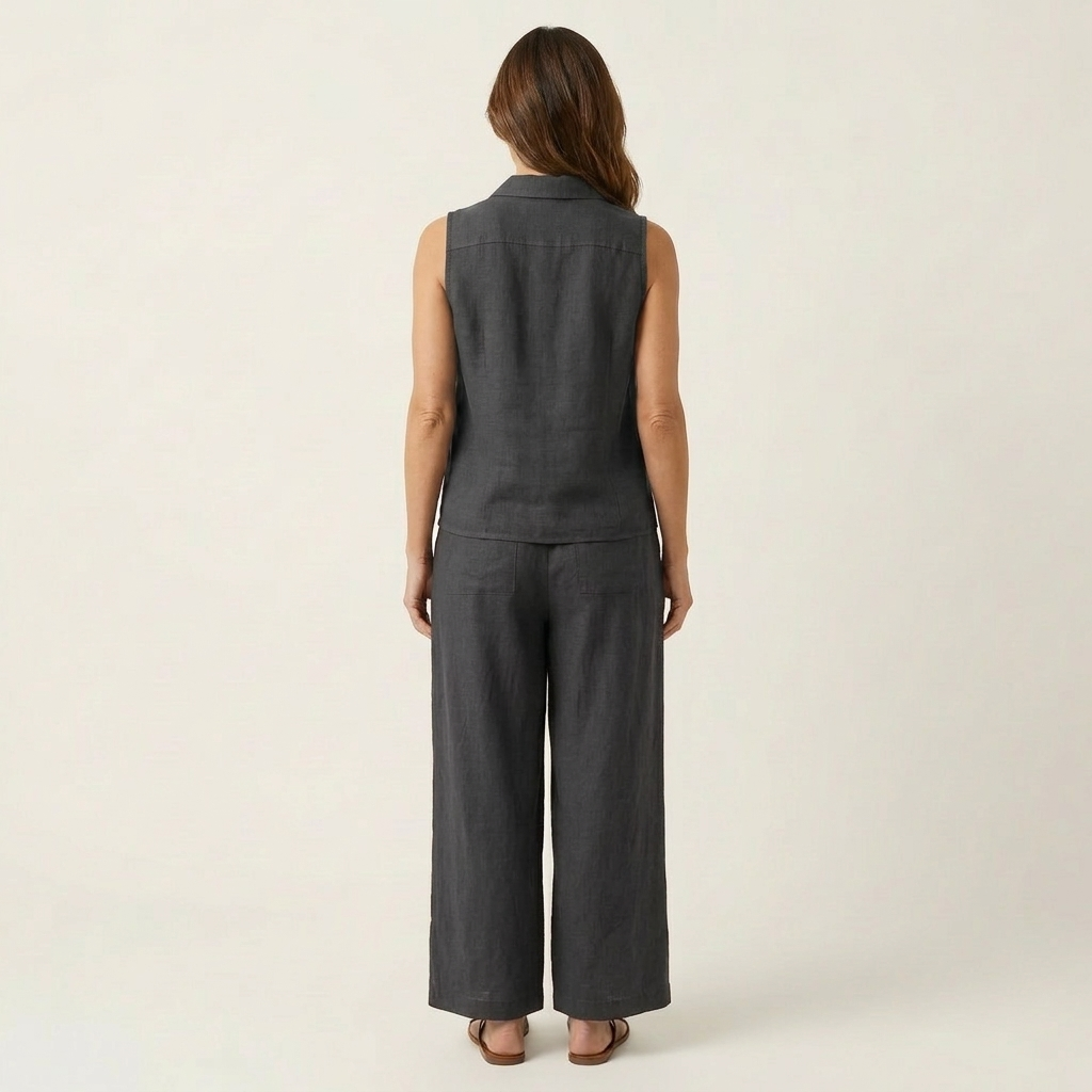Twiila | Wrap-Top & Brede Pantalon Set