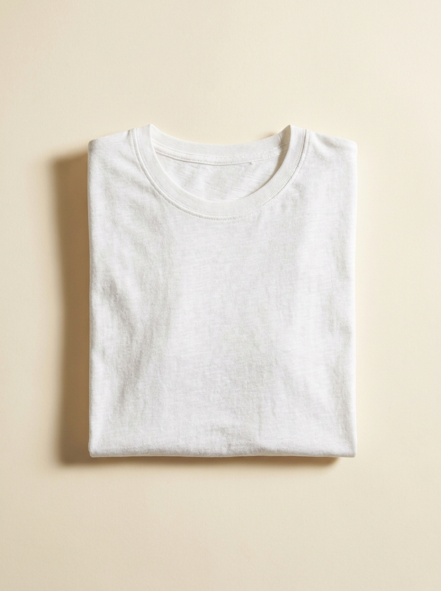 White crewneck tee