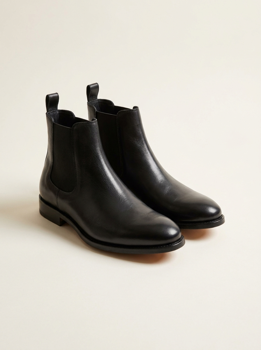 Black chelsea boots
