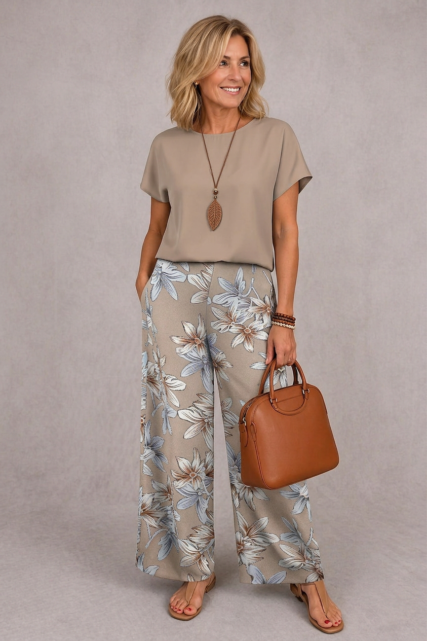 Rosie | Elegante Bloemige Twee-Piece Set