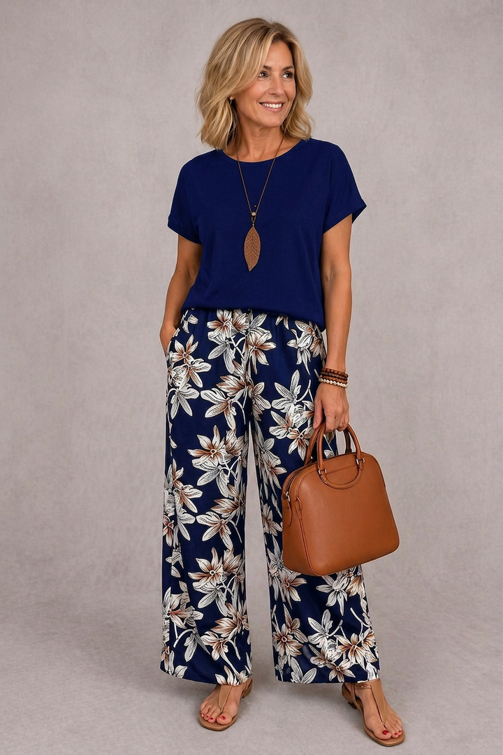 Rosie | Elegante Bloemige Twee-Piece Set