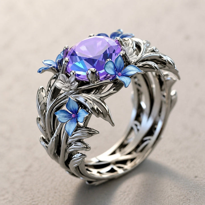 Lavendel Bloem Erfstuk Ring