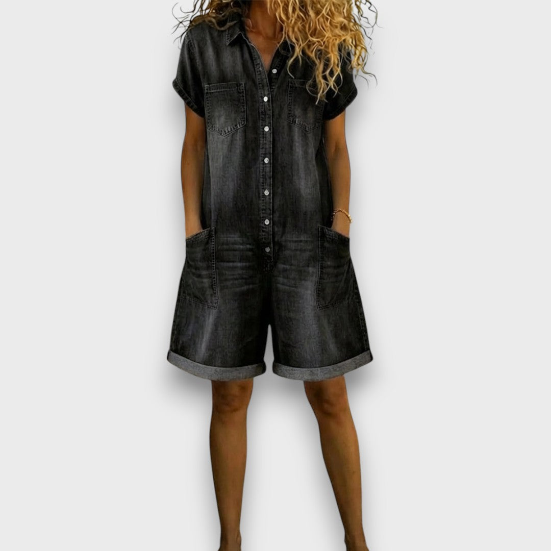 Sophie | Relaxed Vintage Korte Overalls