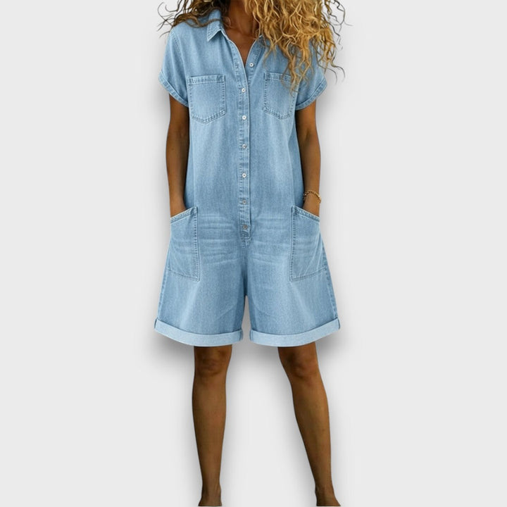 Sophie | Relaxed Vintage Korte Overalls
