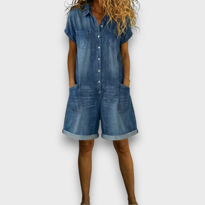 Sophie | Relaxed Vintage Korte Overalls